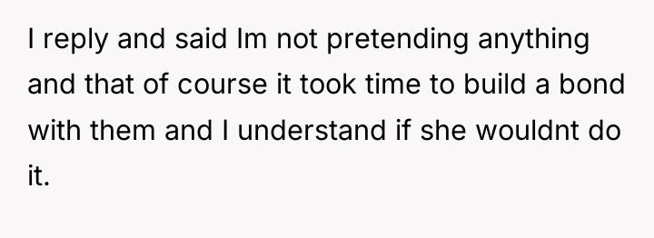 I reply and said Im not pretending anything and that...