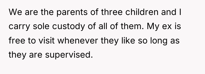 We are the parents of three children and I carry...