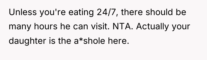 Unless you're eating 24/7, there should be many hours he...