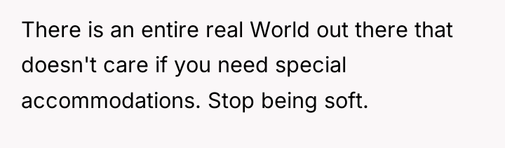 There is an entire real World out there that doesn't...