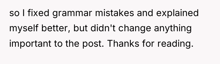 so I fixed grammar mistakes and explained myself better, but...