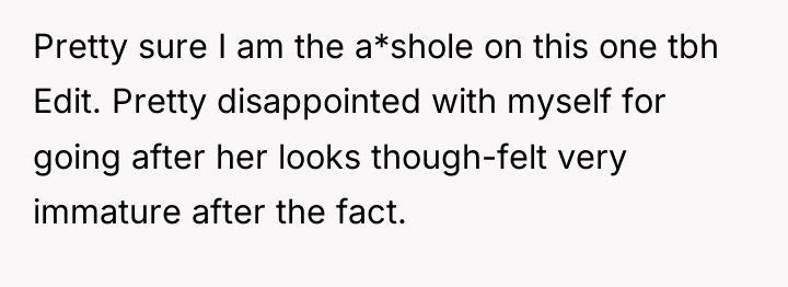 Pretty sure I am the a*shole on this one tbh...