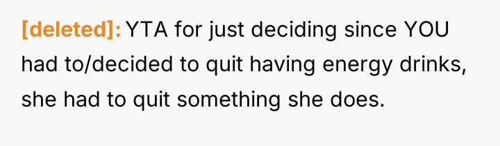 [deleted] YTA for just deciding since YOU had to/decided to...