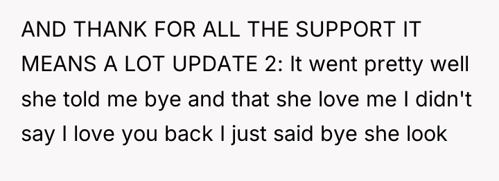 AND THANK FOR ALL THE SUPPORT IT MEANS A LOT...