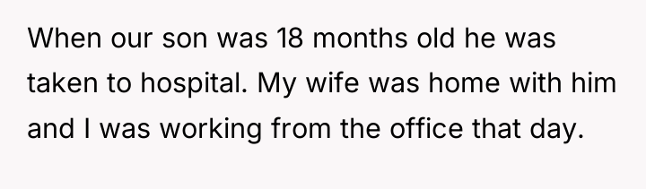 When our son was 18 months old he was taken...