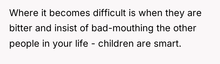 Where it becomes difficult is when they are bitter and...