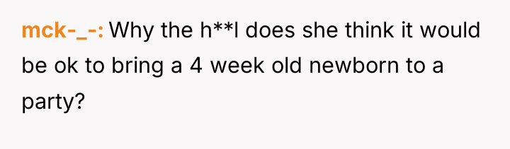 mck-_- Why the h**l does she think it would be...