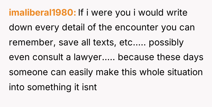 imaliberal1980 If i were you i would write down every...