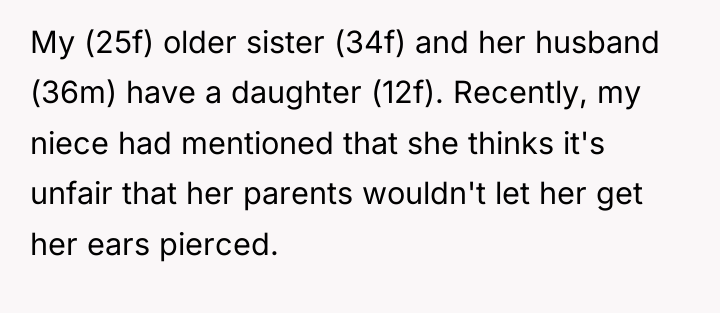 My (25f) older sister (34f) and her husband (36m) have...