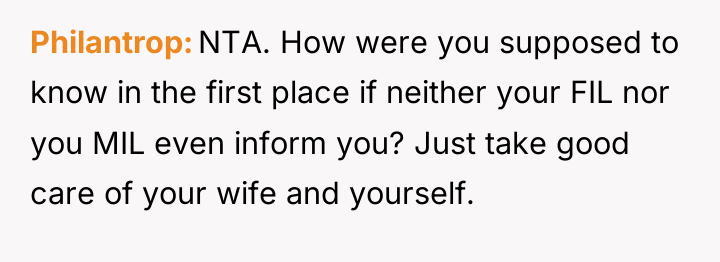 Philantrop NTA. How were you supposed to know in the...