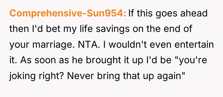 Comprehensive-Sun954 If this goes ahead then I'd bet my life...