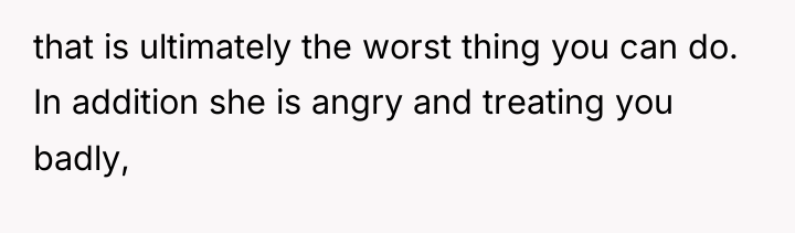 that is ultimately the worst thing you can do. In...