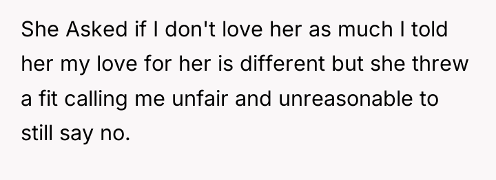 She Asked if I don't love her as much I...