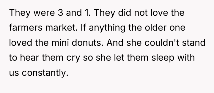 They were 3 and 1. They did not love the...