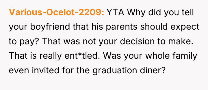 Various-Ocelot-2209 YTA Why did you tell your boyfriend that his...