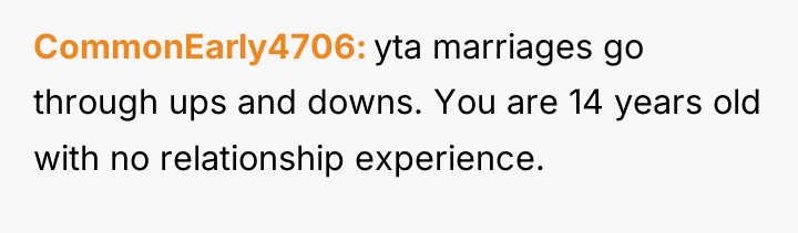 CommonEarly4706 yta marriages go through ups and downs. You are...