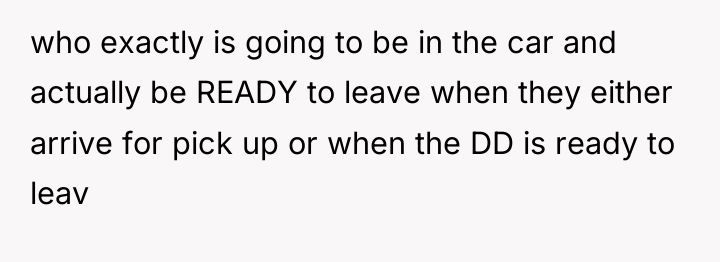 who exactly is going to be in the car and...