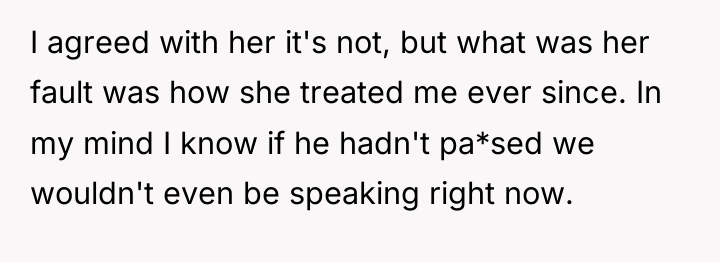 I agreed with her it's not, but what was her...