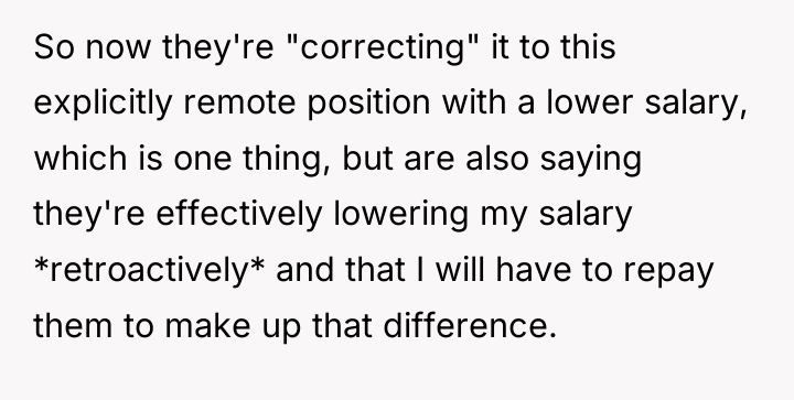 So now they're "correcting" it to this explicitly remote position...