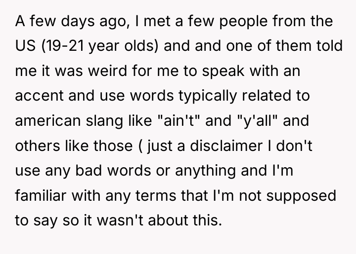 A few days ago, I met a few people from...
