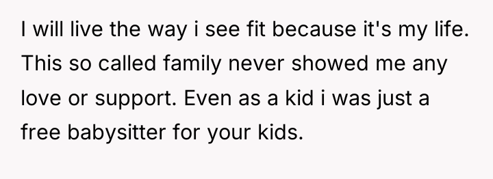 I will live the way i see fit because it's...