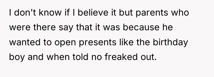 I don't know if I believe it but parents who...