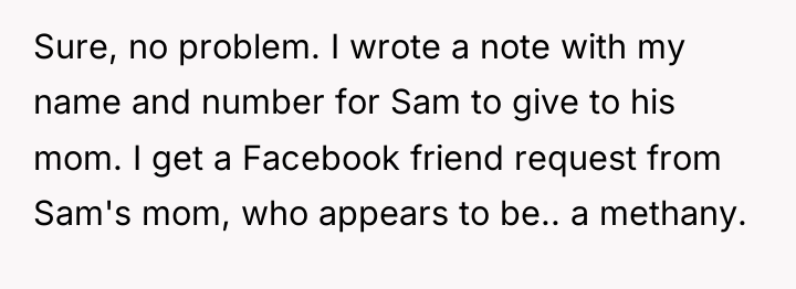 Sure, no problem. I wrote a note with my name...