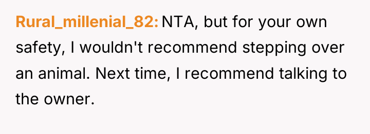 Rural_millenial_82 NTA, but for your own safety, I wouldn't recommend...