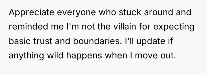 Appreciate everyone who stuck around and reminded me I'm not...