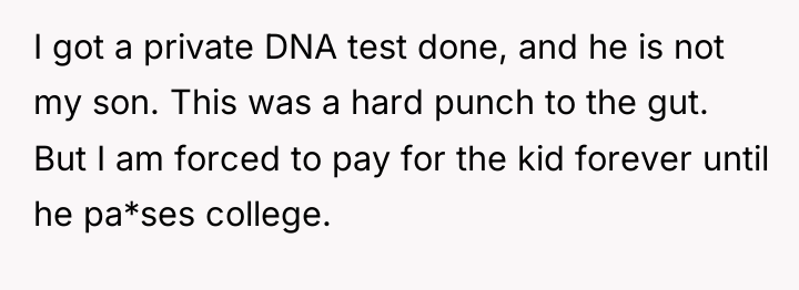 I got a private DNA test done, and he is...