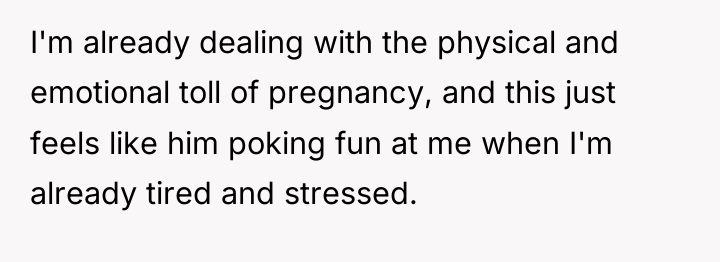 I'm already dealing with the physical and emotional toll of...