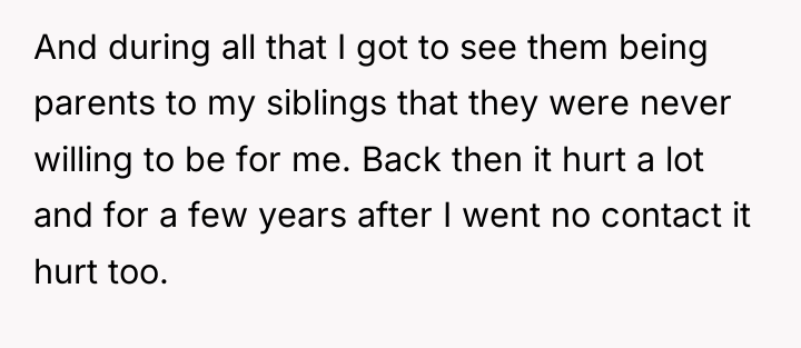 And during all that I got to see them being...