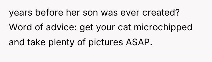years before her son was ever created? Word of advice:...