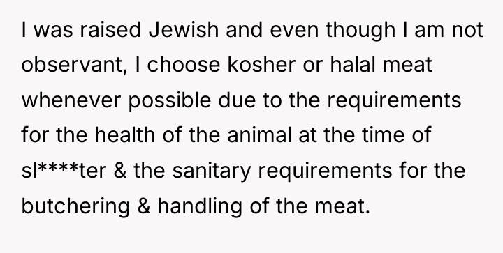 I was raised Jewish and even though I am not...