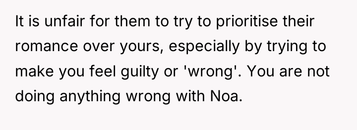It is unfair for them to try to prioritise their...
