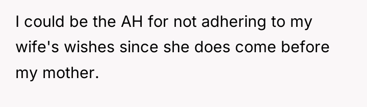 I could be the AH for not adhering to my...