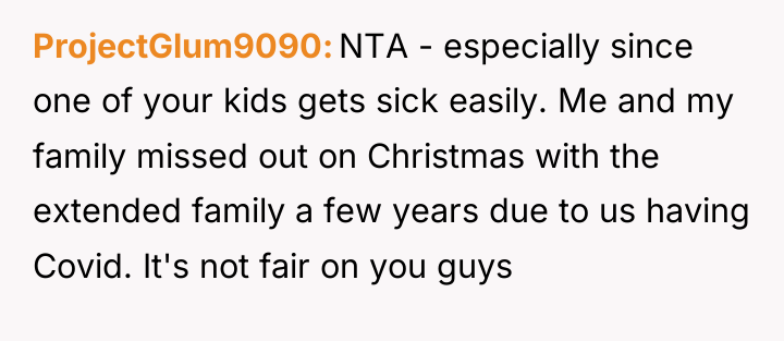 ProjectGlum9090 NTA - especially since one of your kids gets...