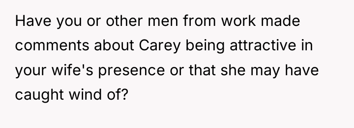 Have you or other men from work made comments about...