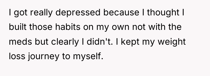 I got really depressed because I thought I built those...