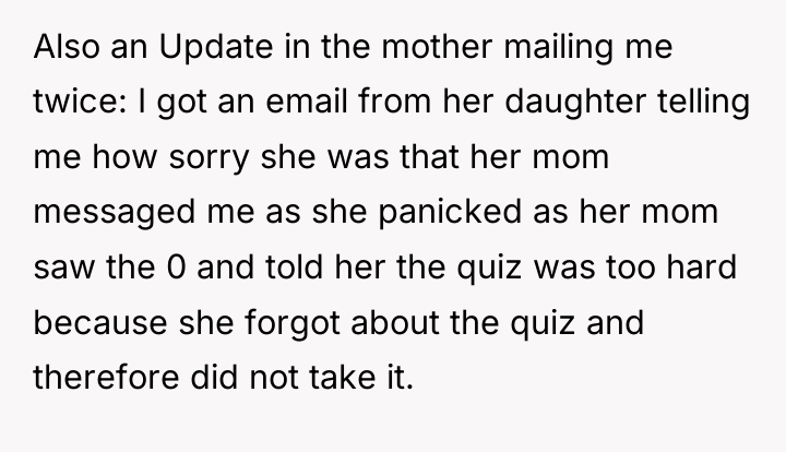 Also an Update in the mother mailing me twice: I...