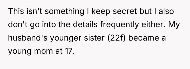 This isn't something I keep secret but I also don't...