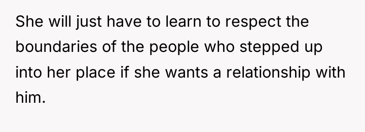 She will just have to learn to respect the boundaries...