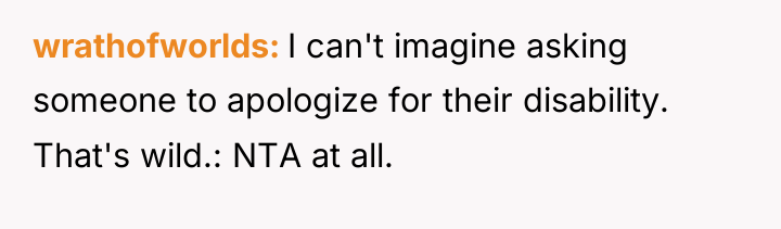 wrathofworlds I can't imagine asking someone to apologize for their...