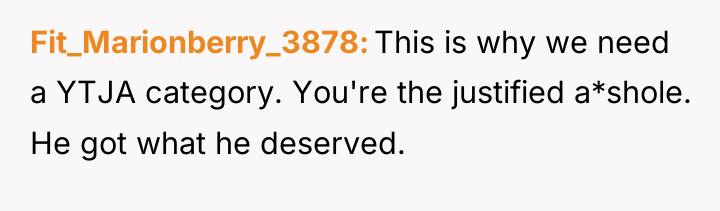 Fit_Marionberry_3878 This is why we need a YTJA category. You're...