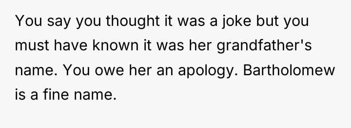 You say you thought it was a joke but you...