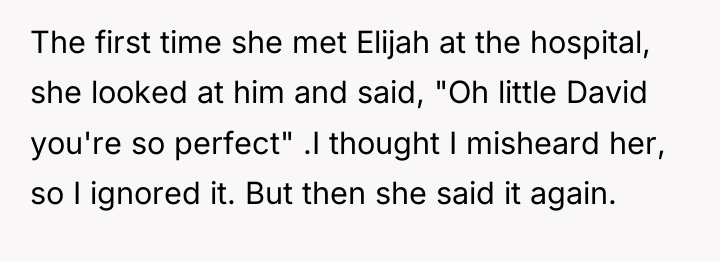 The first time she met Elijah at the hospital, she...