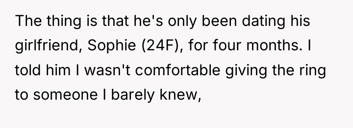 The thing is that he's only been dating his girlfriend,...