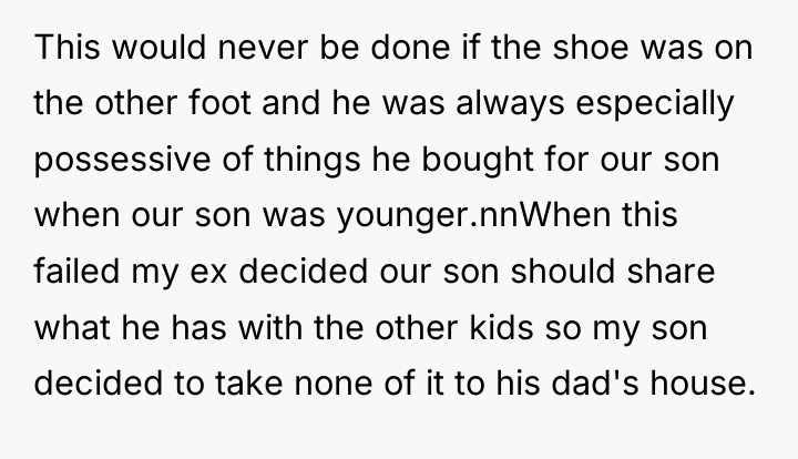 This would never be done if the shoe was on...