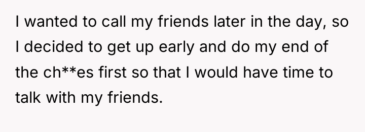 I wanted to call my friends later in the day,...