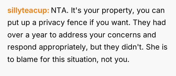 sillyteacup NTA. It's your property, you can put up a...